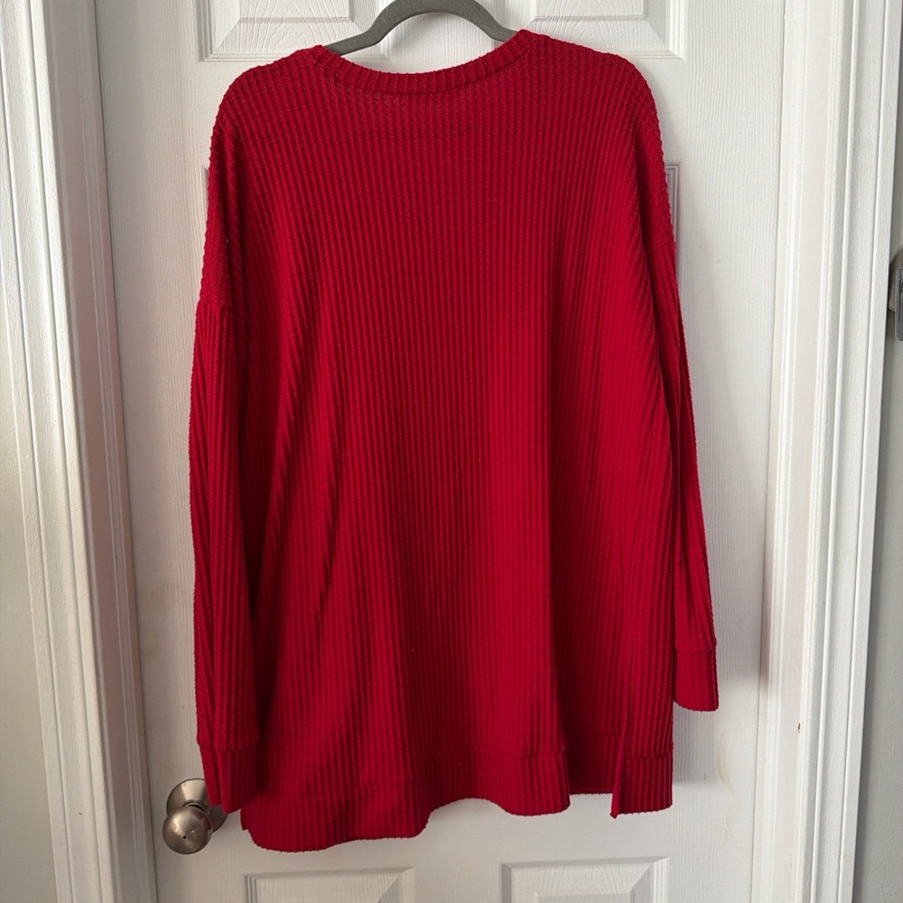 Zenana Outfitters Scarlet Knit Top - Picture 3 of 3